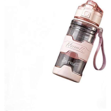 Gobelet de sport portable grande capacité en Tritan, résistant aux chutes, transparent, 380 ml, pour poudre (WZ1908) (1/2)