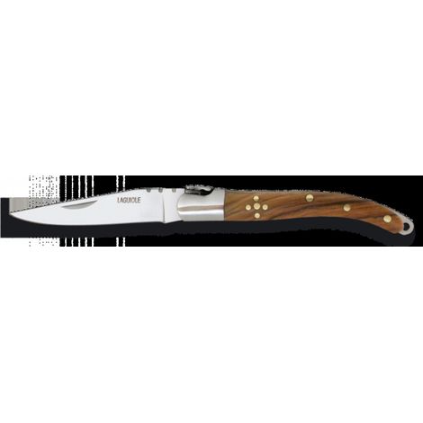 Couteau pliant laguiole bois naturel acier inoxydable 6.5 cm