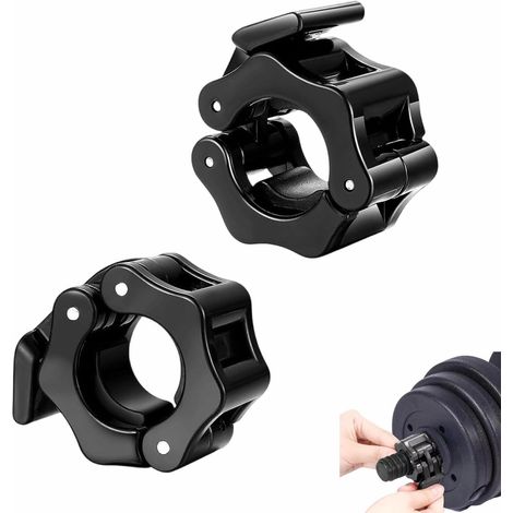 2 Pièces Collier Bague de Serrage Haltères Plastique Pinces à Haltères (1/5)