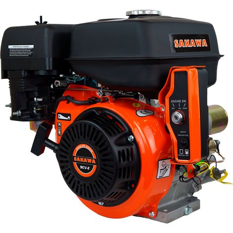 Motor Gasolina 4 Tiempos 270CC 9 CV + Polea Motor 25mm + Aceite