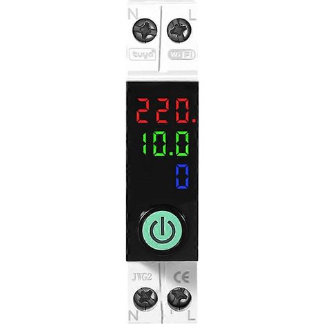 WLAN-Leistungsschalter, kWh-Zähler, Überspannungs- und Unterspannungsschutz, 1-63A-Stromabschalt-Zeitschalter (1/5)
