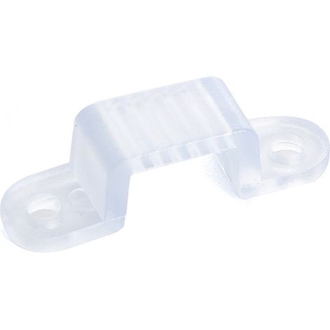 Clip de fixation pour Ruban LED 220V AC SMD2835 & COB Largeur 12 mm Transparent