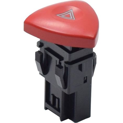 8200442724 Bouton d'interrupteur de feux de détresse Bouton d'interrupteur de feux clignotants d'urgence Pour R-enault Trafic Espace Laguna V-auxhall Vivaro (Rouge) (1/5)