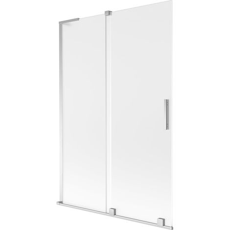 Mexen Velar L paravento da vasca 2-ante scorrevole 120 x 150 cm, brina, cromo - 896-120-003-31-01 (1/5)