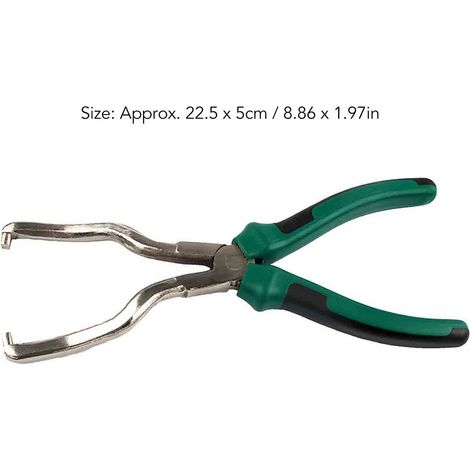 Pince universelle pour durite de carburant, acier ergonomique, outil efficace de déconnexion de collier de tuyau d'essence, vert (1/5)