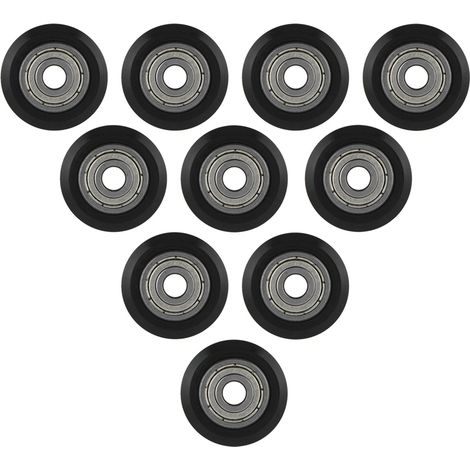 10 Stück POM-Riemenscheiben mit Lagern, 5 mm Bohrung für 3D-Drucker (lang) (1/5)