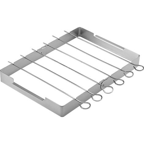 Grill - Acier Inoxydable - 36 x 24,5 x 3 cm - Pliable et Portable - Pour Barbecue Extérieur - 1 Pièce (1/5)