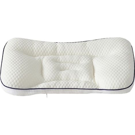 Nackenstützkissen für Kinder, orthopädisches Kissen, Massagekissen für Zuhause – Akmoler, weißes Polyester (1/5)