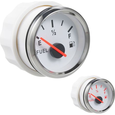 Jauge de niveau de carburant marine étanche pour bateaux, signal 24033 ohms, diamètre 52 mm, rétroéclairage LED, compatible avec voitures, bateaux, camions et camping-cars. (1/5)