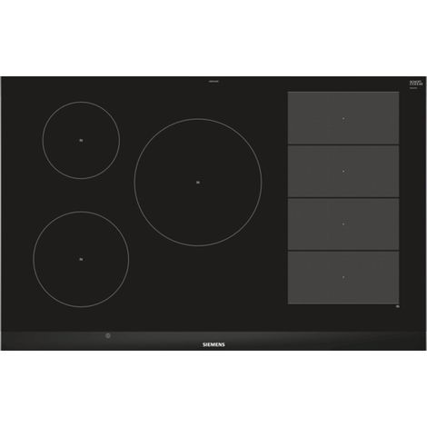 Siemens iQ700, Induktionskochfeld, 80 cm, Schwarz, Mit Rahmen aufliegend EX875LVC1E (1/5)