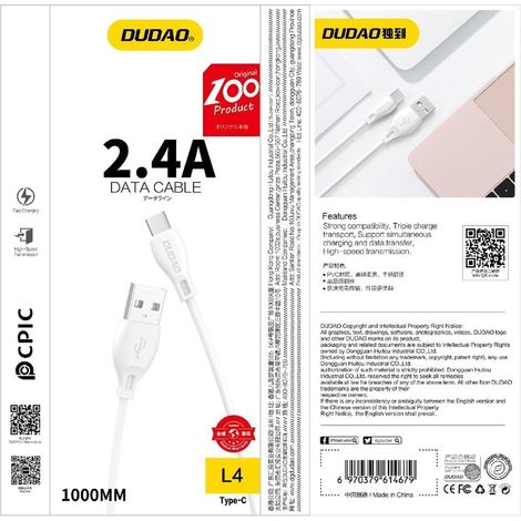 iPhone USB-Lightning-Kabel 2,4 A 1 m Weiß (1/5)