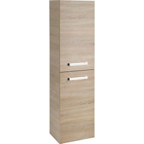 Aqualine Vega - Armoire haute, 400x1500x310 mm, chêne platine VG960 (1/4)