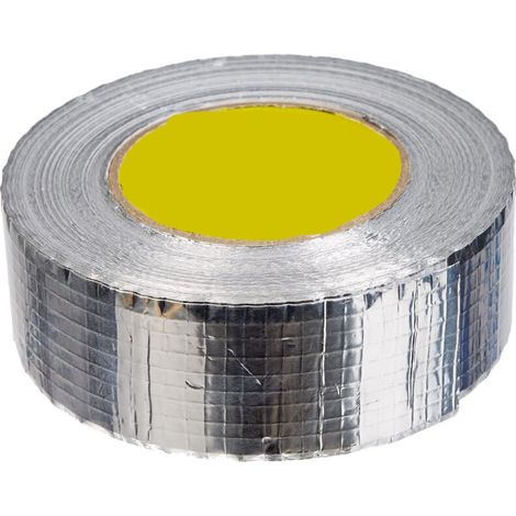 Ruban adhésif en aluminium renforcé 100 mm x 20 m pour ventilations et climatisations (1/4)
