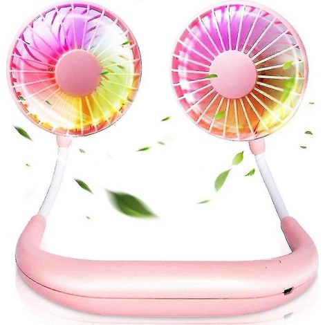 Tragbarer Nackenventilator, Mini-USB-Nackenventilator für Freisprechfunktion, Sportventilator, Laufventilator, tragbarer Mini-Nackenventilator. (1/5)