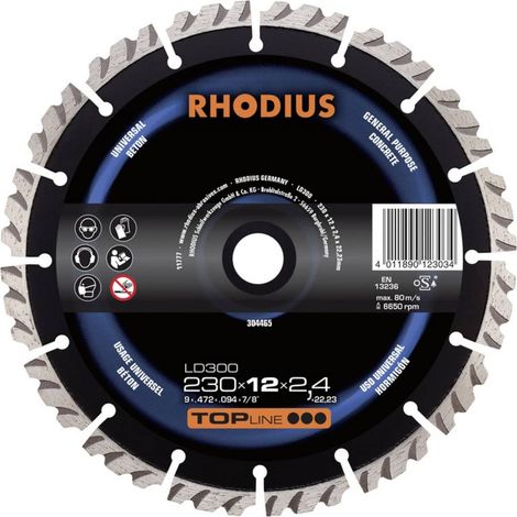 Rhodius 304462 LD300 Disco diamantato Diametro 125 mm Ø foro 22.23 mm Calcestruzzo 1 pz. (1/2)
