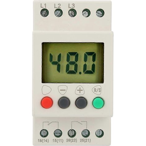 380 V Wechselstrom, 50 Hz, 3-Phasen-Sequenzrelais-Spannungsschutzrelais mit Digitalanzeige