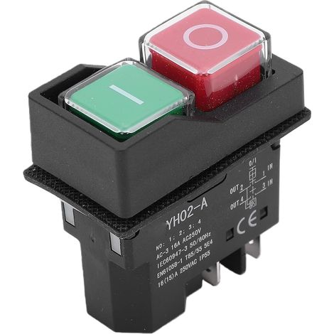 Interrupteur à Bouton-poussoir électromagnétique à 4 Broches, Outil électrique de Conception de sécurité pour Usage Industriel (1/5)