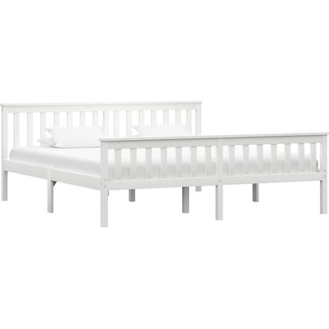 Giroletto senza Materasso Bianco 180x200 cm in Legno di Pino vidaXL (1/5)