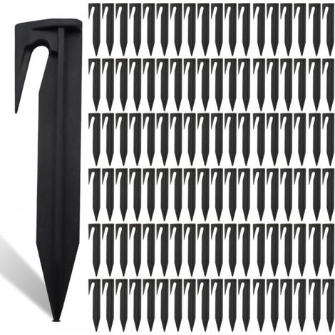 Lot de 200 Piquets De Fixation Pour Câbles Périphériques, Piquet Fil Robot Tondeuse, Accessoires Pour Tondeuses à Gazon Robot, Crochet Pour Robot Tondeuse, Câble De Délimitation… (1/5)