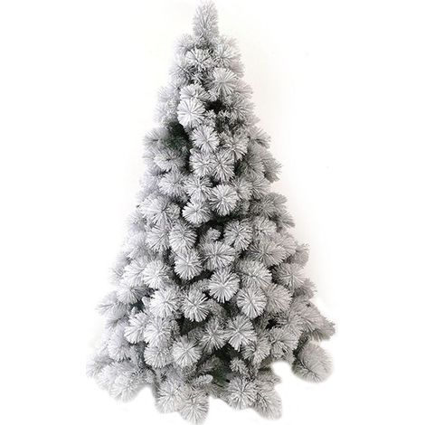 Albero di natale bianco innevato artificiale cm 270 ignifugo folto e realistico (1/5)
