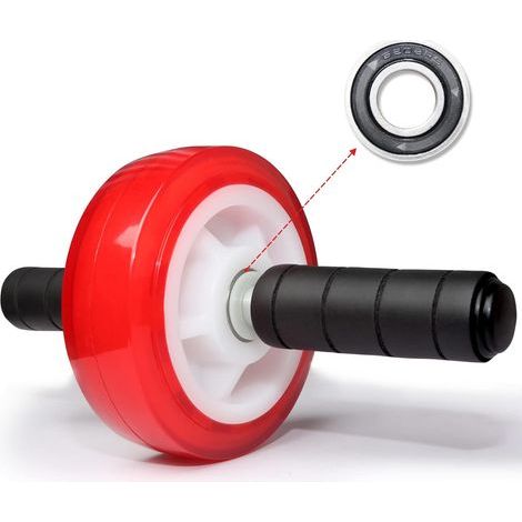 Roue abdominale, appareil de musculation pour les abdominaux, capacité de charge de 363 kg, silencieuse, idéale pour un entraînement à domicile et des abdominaux renforcés (hommes et femmes). (1/5)