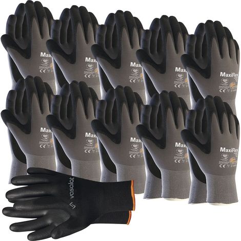 Maxiflex Handschuhe Gr. 10 Ultimate 10 Paar - Arbeitshandschuhe Herren und Damen mit hervorragendem Grip - Montagehandschuhe Nitril (1/5)