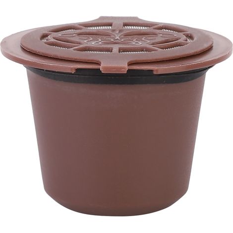 3 Pcs Filtres à Café Capsules Réutilisables Maison Compatible Nespresso 8g PP Acier 304 Ø37mm Café Noir (1/5)