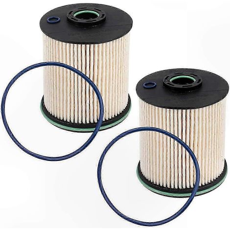 Kit Filtre Gasoil 49243 TP1015 23304096, 2 Éléments de Rechange pour Véhicules, Filtre à Carburant Diesel Haute Performance, Compatible Moteurs Essence et Diesel, Pack Double Filtration (1/5)