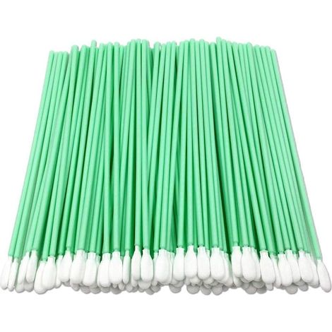 Bâtonnets De Nettoyage En Mousse,100 pièces Bâtonnets De Nettoyage Carrés D'Écouvillon En Mousse Sans Poussière Bâton Éponge Ronde Memory Stick Astuce Pour Imprimante À Jet D'Encre Caméra (1/5)