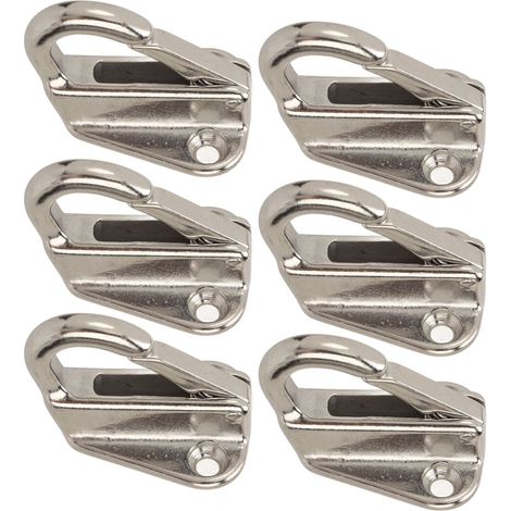 Gancho de guardabarros de acero inoxidable de 6 piezas para ingeniería doméstica y marina (1/5)