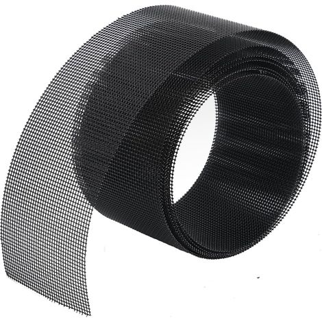 3 rouleaux 5 × 200 cm, grille d’aération pour joints. Protège les joints de choc du clinker contre abeilles, guêpes et souris, couleur noire.