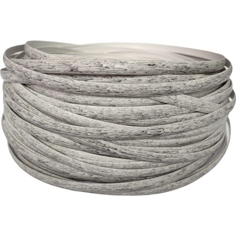 Bande de rotin PE Gris Clair 8,5 mm 55 m pour réparation de Meubles en rotin extérieur, Osier en Plastique pour Restauration de Meubles de Patio (1/5)