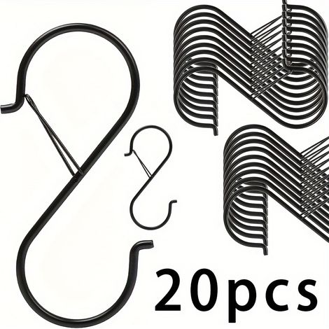 Lot de 20 Crochets Mural Fonte Verrouillage Sécurité Campagnard - Facile à Monter - Idéal pour Amateurs de Plantes & Bricoleurs (1/5)