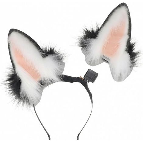 Plush Electric Headband, Comfortable Accessory, for Costume Parties, Cosplayers, Black (1/5)