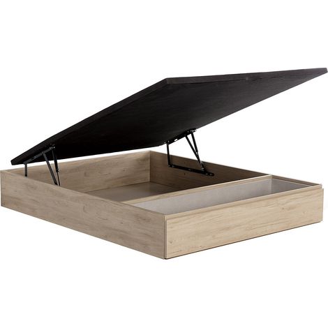 Rete a doghe contenitore con cassetto 140 x 190 cm Naturale chiaro - HESTIA di YSMÉE