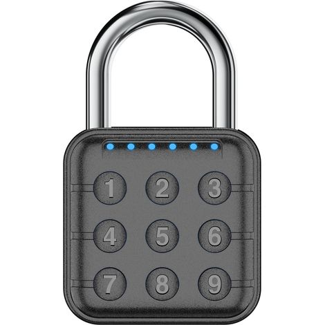 Serrure à combinaison pour casier, serrure de casier et serrure de casier de gym – facile à utiliser pour la gym, l'école, les voyages, l'extérieur (Noir) (1/5)