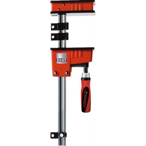Bessey – Presse serre-joint 1000mm – Puissance de serrage jusqu'à 7000N – Valet fixe avec coulisseau parallèle – Plaques de protection intégrées - KRE100-2K (1/4)