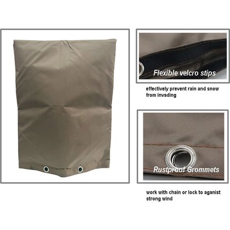 Couvercle isolant anti-refoulement marron 30 x 24 po pour la protection hivernale des canalisations contre le gel (1/5)