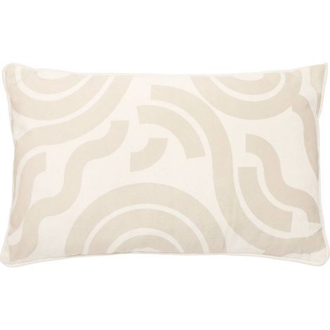 Cuscino lilou rettangolare 30x50 cm bianco - Atmosphera créateur d'intérieur (1/3)