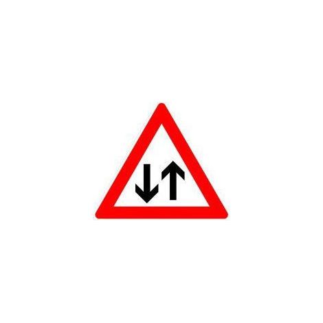 Panneau VKZ.125 Triangle 900mm circulation en sens inverse Label de qualité RAL film RA2