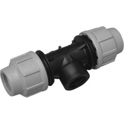 TEE A 90° C/DERIVAZIONE FEMMINA DIANFLEX BRAND PER POLIETILENE 1" x 40