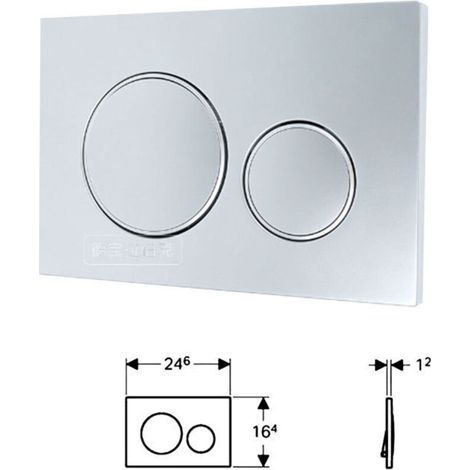 For Geberit Sigma20 dual flush plate: white, bright chrome (115.882.KJ.1) (1/4)