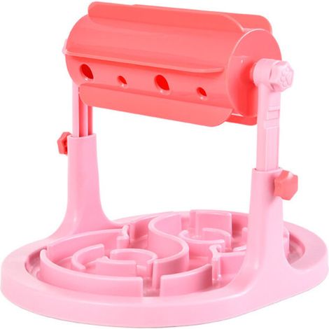 Gamelle pour chat, jouet pour animaux de compagnie qui fuit, bol à nourriture pour chat et chien, dispositif à roulettes qui fuit, dispositif éducatif pour alimentation lente