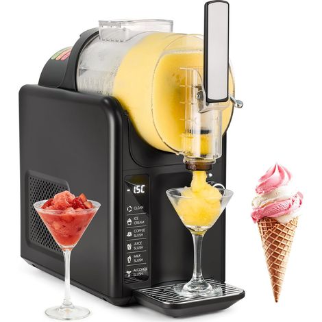 Machine à granita sans glace congélation rapide machine à slush boissons glacées de 2L avec 6 modes préréglés autonettoyante pour crème glacée, margarita, cocktail, milkshake, frappé (1/5)