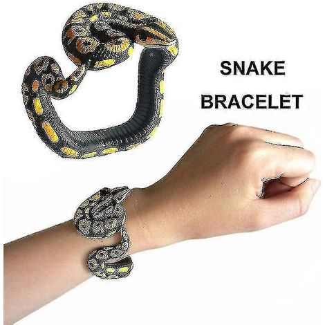 Schlangenarmband aus Kunststoff – Tiermodell, lustiges Scherzgeschenk für Kinder, pädagogisch wertvoll