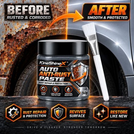 KineShineX Auto-Rostreparatur- und Rostschutzpaste für Autotüren, Fahrgestell-Metallteile und Radnaben – Korrosionsschutzpaste (1/5)