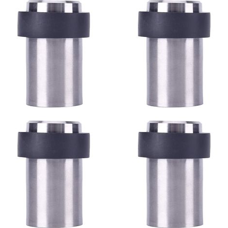 JSSEVN - 6cm Stainless Steel Floor Door Stopper Door Stopper Door Blocker (Pack of 4) (1/5)