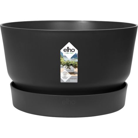 Elho Greenville Bowl 33 Living Black Vaso Rotondo (1/3)
