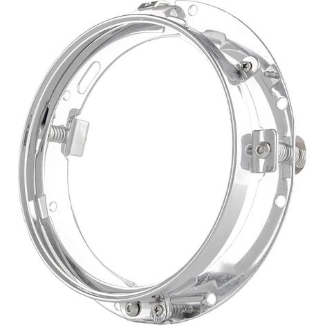 Anneau de montage rond 17,8 cm – pour phare moto Street Glide – argent
