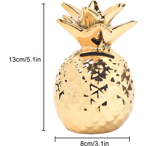 Tirelire ananas en céramique - Décoration mignonne - Tirelire ananas (1/3)